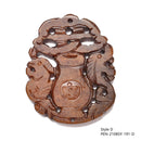 03 Brown Jade Hand Carved Pendant Eight Styles Sold per Piece
