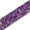 Natural Chevron Amethyst Faceted Rondelle Beads Size 4x6mm 15.5'' Strand