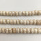 white howlite turquoise smooth rondelle beads 