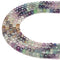 Gradient Natural Fluorite Faceted Cube Beads Size 4-5mm 15.5'' Strand