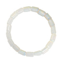 Opalite Double Drill Elastic Bracelet Size Approx 11x15mm Length 7.5"