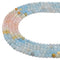 Natural Light Gradient Aquamarine Smooth Round Beads 4mm 15.5'' Strand