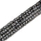 Natural Snowflake Obsidian Faceted Cube Beads Size 4-5mm 15.5'' Strand