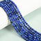 Natural Blue Kyanite Faceted Round Beads Size 4mm 15.5'' Strand