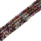 Natural Ruby & Sapphire Faceted Cube Beads Size 4mm 15.5'' Strand