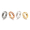 Mix Colors Hematite Band Ring Basic Ring Faceted Ring 4 Pcs Per Set in Bag