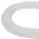 clear k crystal glass faceted rondelle beads 
