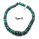 Genuine Turquoise Graduated Smooth Irregular Rondelle Beads 6-15mm 15.5" Strand