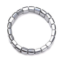 Terahertz Double Drill Bracelet Rectangle Shape Beads Size 12x16mm 7.5'' Length