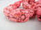 pink magnesite turquoise graduated nugget chunk beads