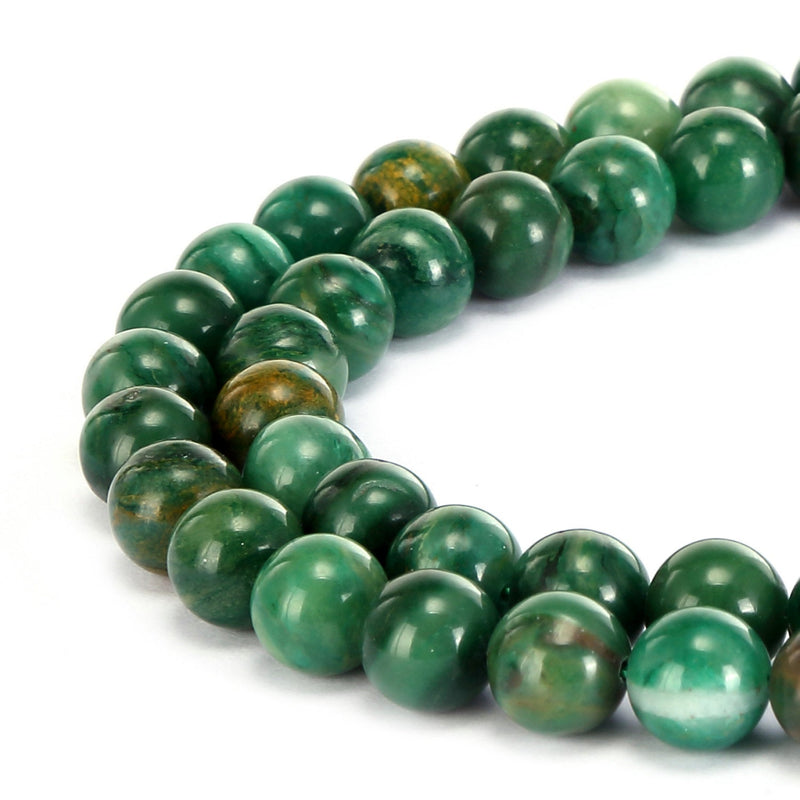 african jade smooth round beads