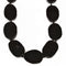 Black Onyx Flat Oval Shape Beads Size 30x40mm 15.5'' Strand