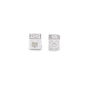 925 Sterling Silver Cube Beads Size 4mm 5pcs per Bag