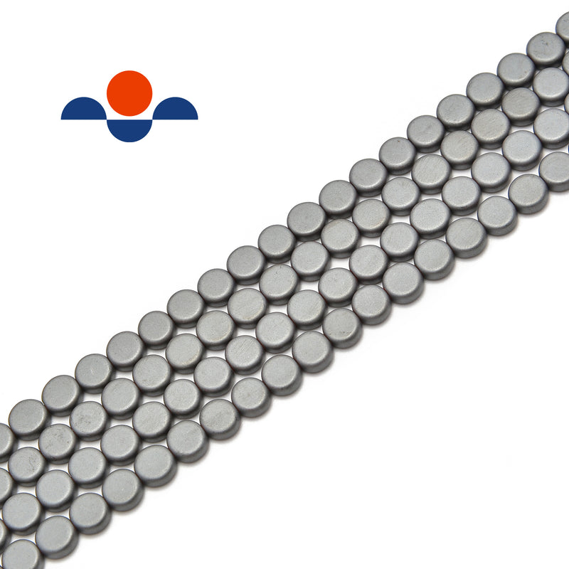 gray hematite matte shape beads