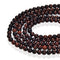 large hole red Tiger's eye smooth round beads