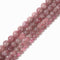 Madagascar Rose Quartz Smooth Round Beads Size 6mm 8mm 10mm 12mm 15.5'' per Strand
