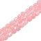 Rose Quartz Faceted Pebble Cylinder Tube Beads Size Approx 8-10mm 15.5" Strand
