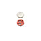 Orange Howlite Peace Sign Coin Disc Beads 15mm 20mm 25mm 15.5" Strand