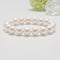 white coated shell pearl bracelet 