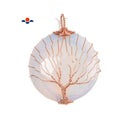 Opalite Tree Pendant Copper Wire Wrap Round Size 40mm Sold per Piece