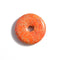 orange sea sediment jasper donut circle pendant